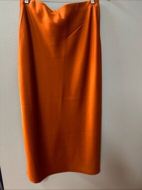 Rachel Zoe Satin Midi Skirt